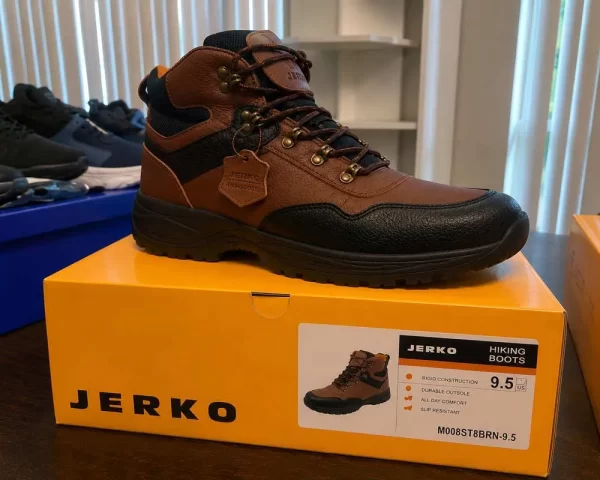 1.JERKO-BOOTS-M008SST8BRN-9 Brand-New Hiking Boots Wholesale Lot