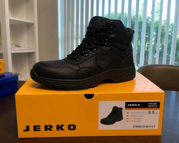 JERKO-BOOTS-BLACK-07M0081N-BLA-9.5 Brand-New Hiking Boots Wholesale Lot
